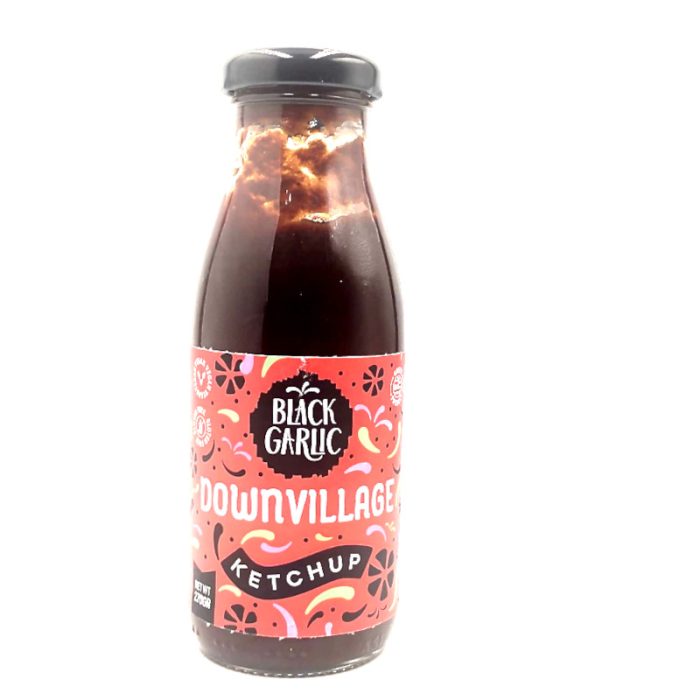 Κέτσαπ μαύρου σκόρδου 250ml -downvillage- - Image 2