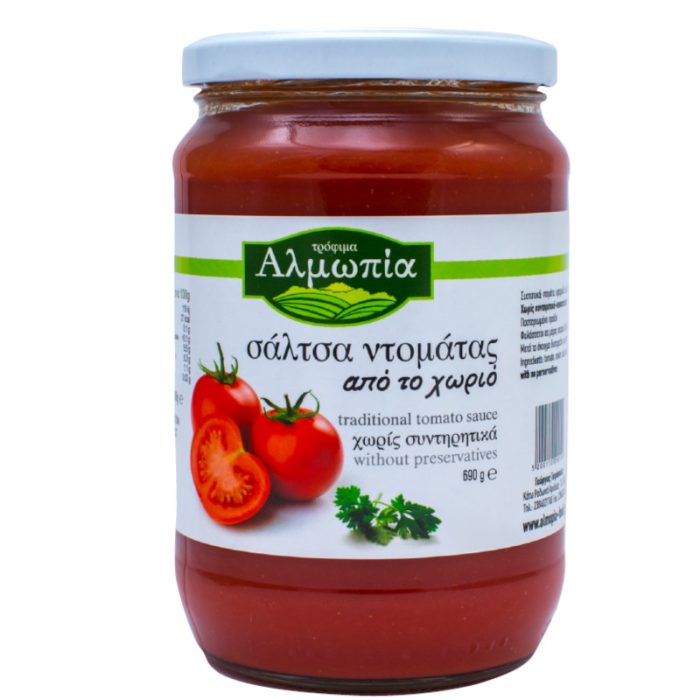 Σάλτσα μαγειρικής ντομάτας 690γρ -Αλμωπία- - Image 1