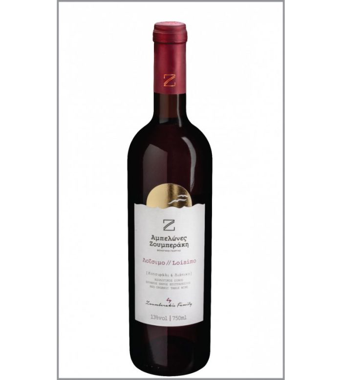 αμπελωνες ΛΟΪΣΙΜΟ Οίνος Ερυθρός Ξηρός Βιολογικός 750ml -Ζουμπεράκης- - Image 1