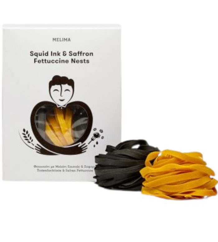 ζυμαρικα Φετουτσίνι με Μελάνι Σουπιάς & Ζαφορά 250γρ -MELIMA- - Image 1