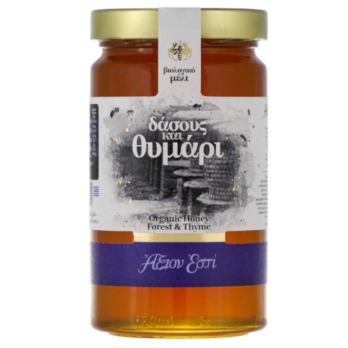 Βιολογικό Μέλι Δάσος & Θυμάρι Πελοποννήσου Ελλάδας 950γρ -Άξιον Εστί- - Image 1