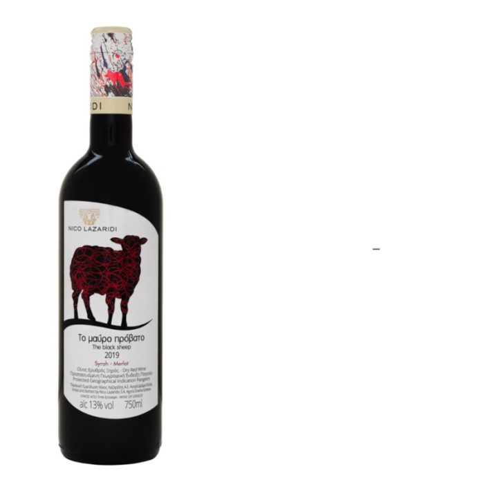 ''Μαύρο Πρόβατο'' Ερυθρός Οίνος 750ml -Κτήμα Ν. Λαζαρίδη- - Image 1