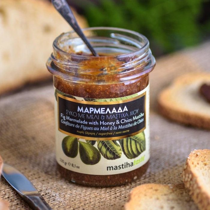 FIG MASTIC JAM 2 -----FINAL------- Άλειμμα Σύκου με Μέλι & Μαστίχα Χωρίς Ζάχαρη 230g -Masticha Shop- - Image 2