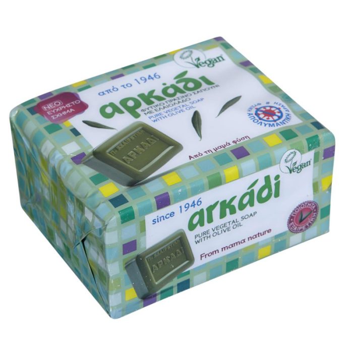 grsi Πλάκες Πράσινο Σαπούνι 4x150gr VEGAN -Αρκάδι- - Image 1