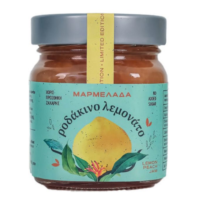 ΛΕΜΟΝΑΤΟ ΡΟΔΑΚΙΝΟ ΤΛΕΙΚΟ Μαρμελάδα Ροδάκινο Λεμονάτο 240γρ -Αγγελής- - Image 1