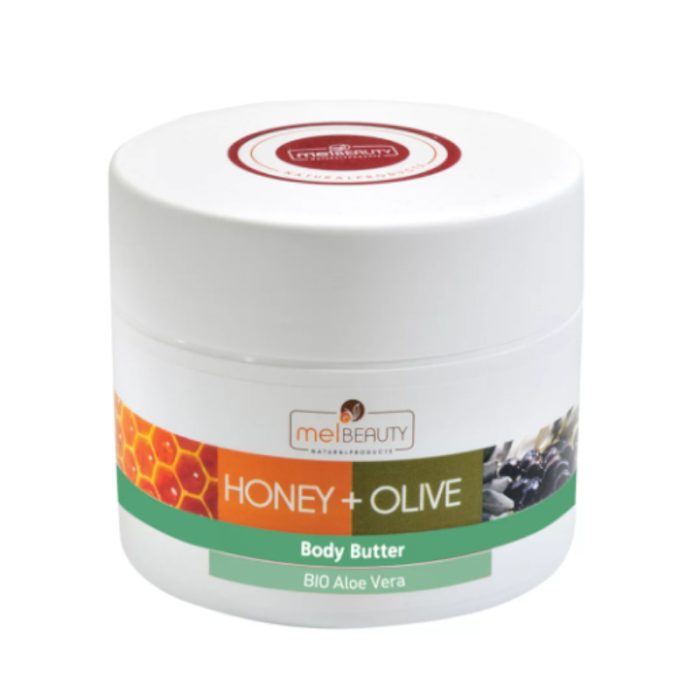 Κρέμα Body Butter HONEY & OLIVE ALOE VERA με BIO μέλι και ελαιόλαδο 200ml -Μελισσοκομική Δωδεκανήσου- - Image 1