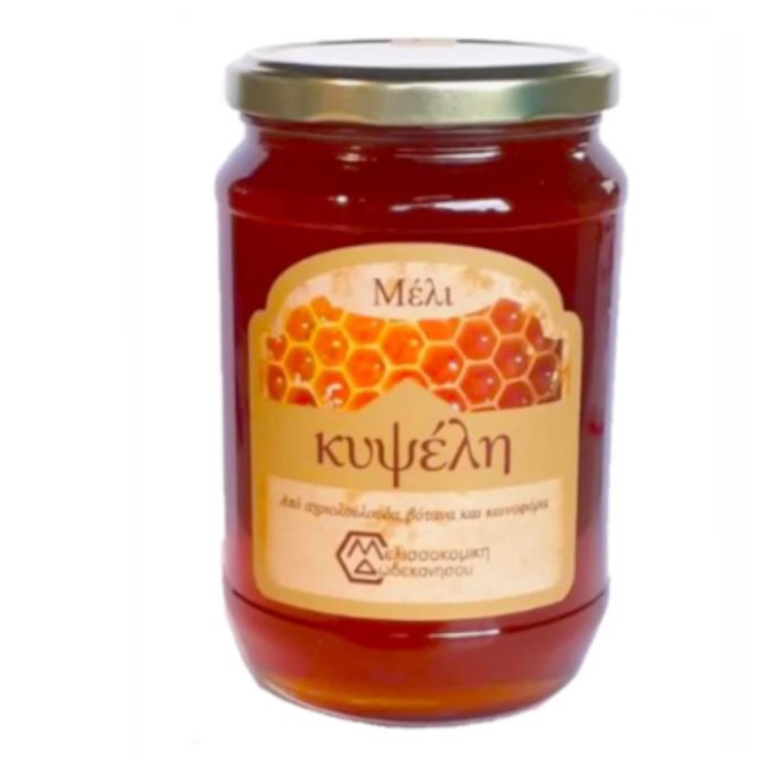Μέλι ανθέων και Κωνοφόρων ''ΚΥΨΕΛΗ'' 950γρ -Μελισσοκομική Δωδεκανήσου- - Image 1