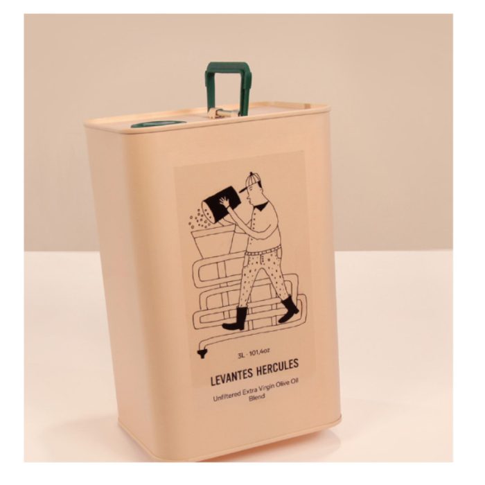 LEVANTES HERCULES ΕΞΑΙΡΕΤΙΚΟ ΠΑΡΘΕΝΟ ΕΛΑΙΟΛΑΔΟ Εξαιρετικό Παρθένο Ελαιόλαδο, Κορωνέικη. 3 λίτρα , Μεταλλικό δοχείο - Image 1