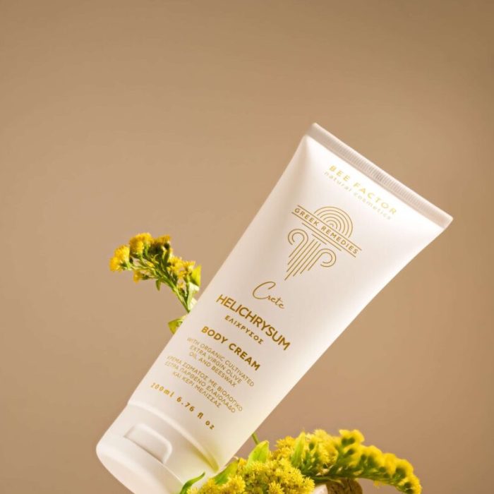 Greek Remedies | Κρέμα Σώματος Με Εκχύλισμα Ελίχρυσου Κρήτης – 200ml -bee factor- - Image 3