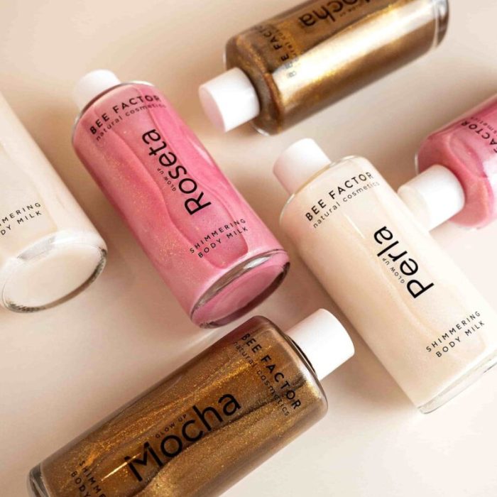 Glow Up Roseta / Shimmering Body Milk – 100ml -bee factor- - Image 3