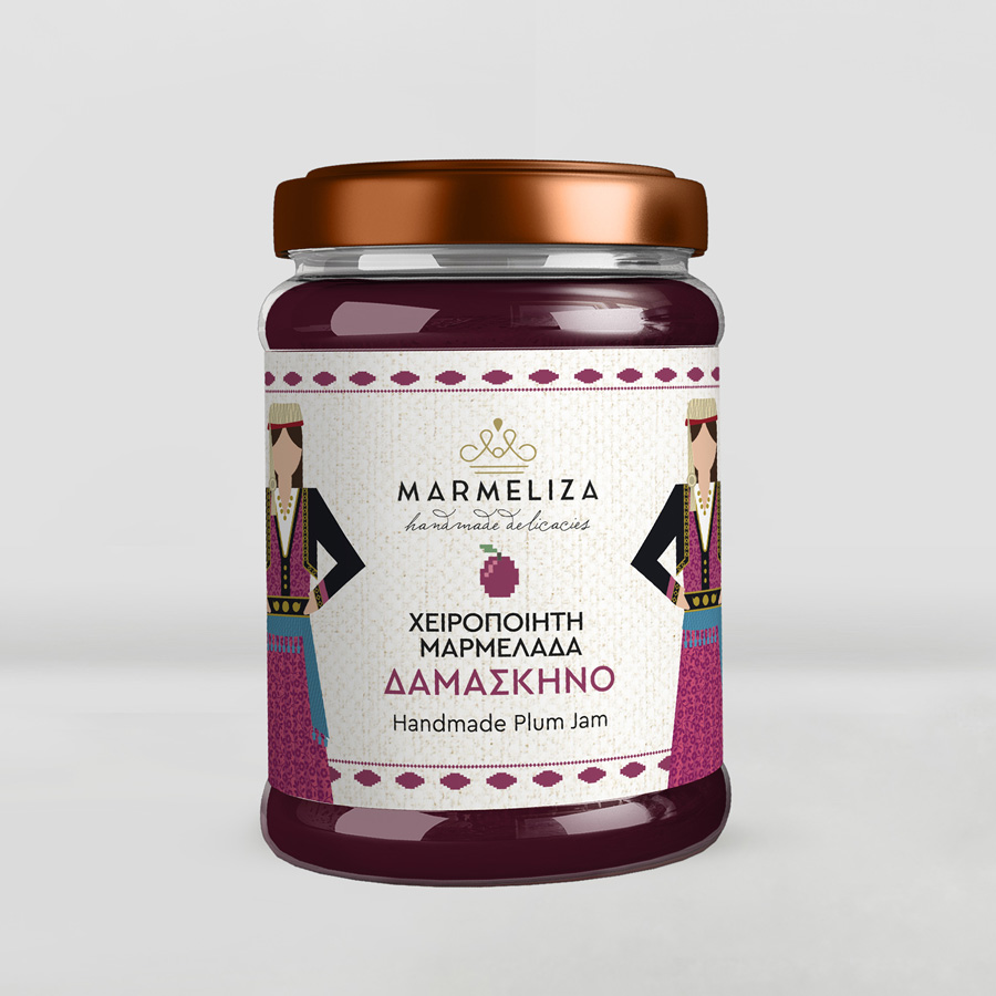 damaskino Μαρμελάδα Δαμάσκηνο χειροποίητη από την Νάουσα 390γρ -Μαρμελίζα- - Image 1