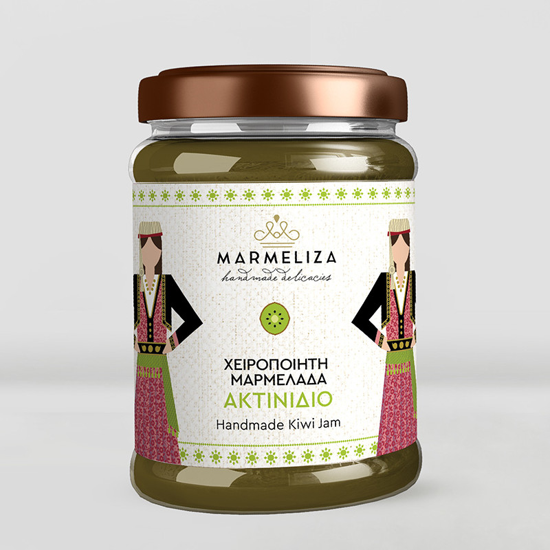 μαρμελιζαακτινιδιο Μαρμελάδα Ακτινίδιο χειροποίητη από την Νάουσα 390γρ -Μαρμελίζα- - Image 1